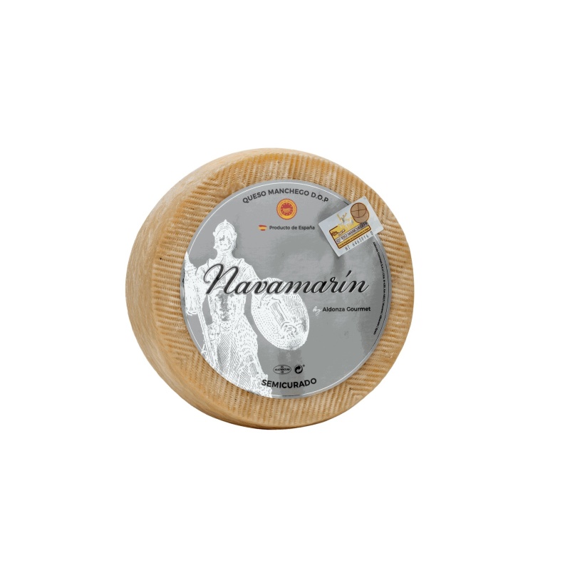 Queso Manchego D.O.P. Semicurado Navamarín (Entero)